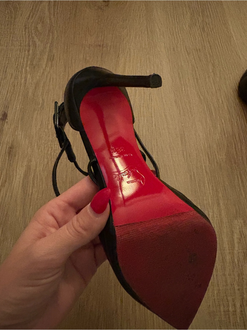 Christian Louboutin Leather D’Orsay Pumps, Size 6.5 - Picture 2 of 2